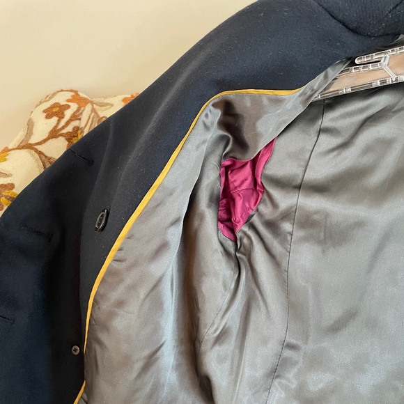 JCREW Women’s Navy Blue Wool Pea Coat Size 4 - Picture 4 of 10